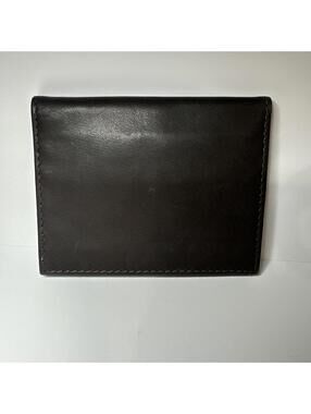 Graff Brown Lambskin Leather Card Holder Luxury